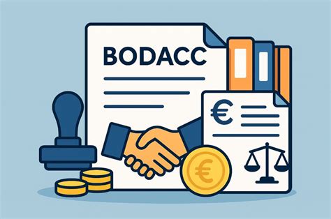 Diagramme illustrant le rôle du BODACC et du RNE