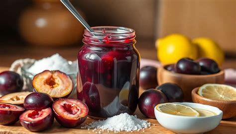 Divers produits à base de quetsches