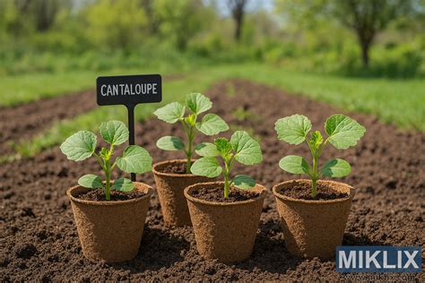 Photographie de jeunes plants de lilas en pots dans une pépinière
