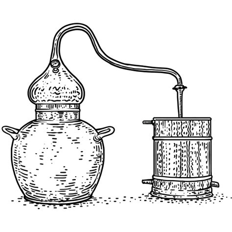 Alambic et potions alchimiques