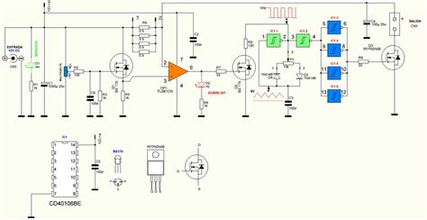 Schéma technique montrant la structure interne d'une ampoule LED à filaments, mettant en évidence les diodes montées en série sur un support transparent