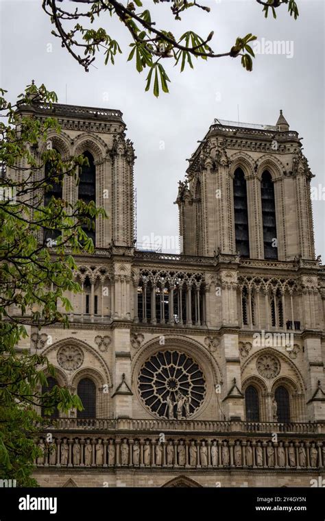 Détails architecturaux endommagés de la Cathédrale