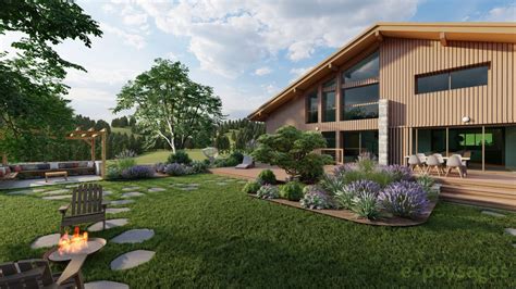 Visite virtuelle d'un jardin conçu en 3D avec Home Design 3D