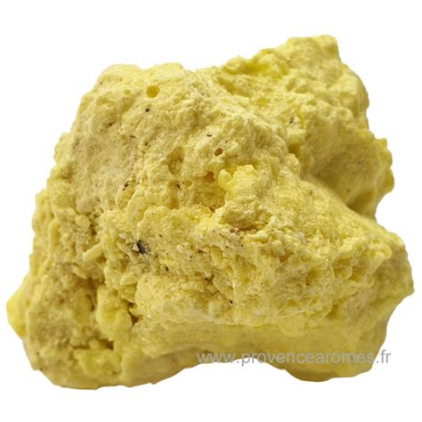 Cristaux de soufre naturel