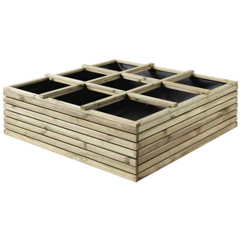 Différents modèles de carrés potagers en bois, du plus simple au plus élaboré