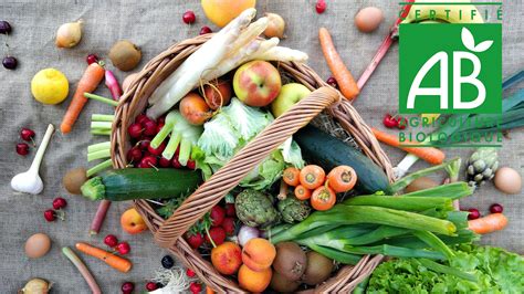 Diversité de fruits et légumes biologiques