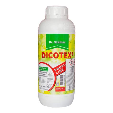 Pelouse sans mauvaises herbes avec flacon de Dicotex