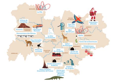 Carte des sites touristiques autour de Cabrières