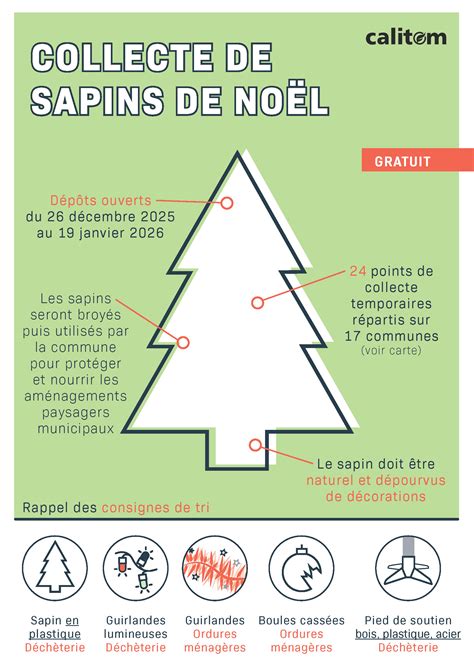 Collecte et broyage de sapins de Noël