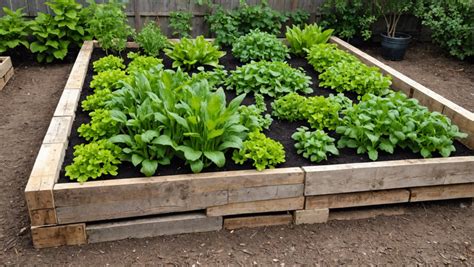 Un jardin potager surélevé en palettes