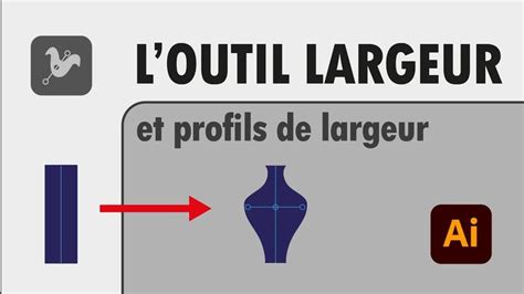 Illustration de l'outil Largeur dans Adobe Illustrator