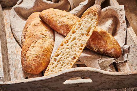 Baguettes de pain au levain artisanales