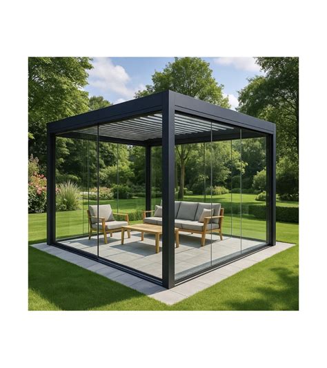 Pergola en aluminium au design contemporain