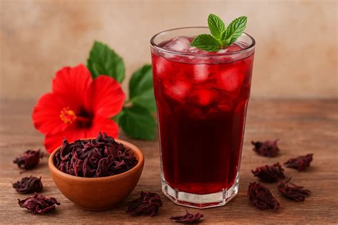 fleurs d'hibiscus séchées utilisées pour la préparation du bissap