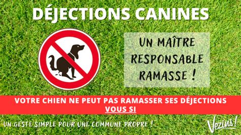 Panneau signalant l'obligation de ramasser les déjections canines