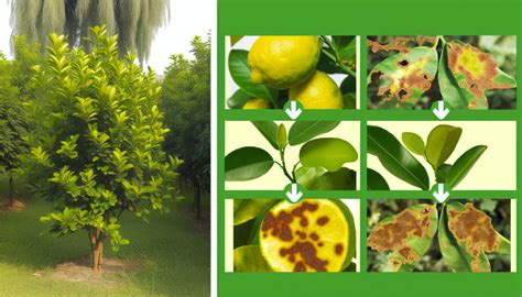 Symptômes du Mal Secco sur citronnier