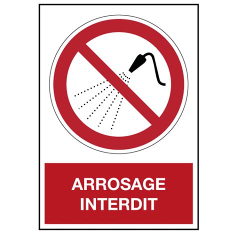 panneau interdiction arrosage
