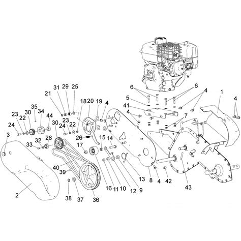 Emballage de pièces détachées pour motoculteur