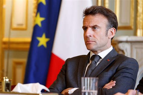 Emmanuel Macron s'exprimant