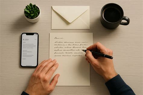 personne relisant une lettre
