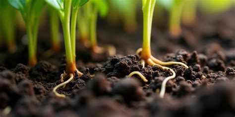 Nématodes attaquant les racines d'une plante