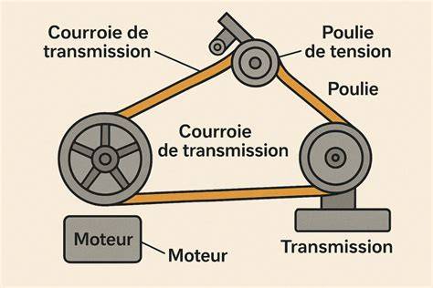 Schéma technique d'un scarificateur remorqué avec mise en évidence du système de griffes à ressorts