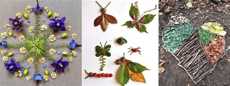 Exemple d'œuvre d'art créée avec des éléments naturels (Land Art)