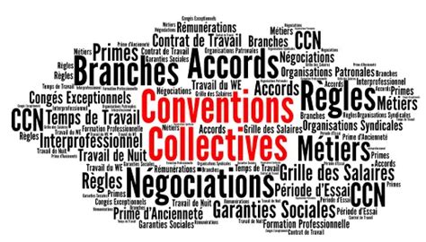 Schéma illustrant le fonctionnement des conventions collectives dans le secteur du bâtiment