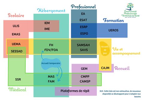 Organigramme du processus d'admission en établissement médico-social