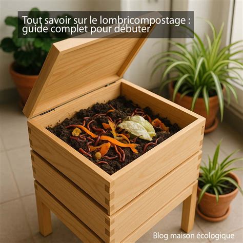 Photo d'un lombricomposteur d'intérieur, avec des vers en action