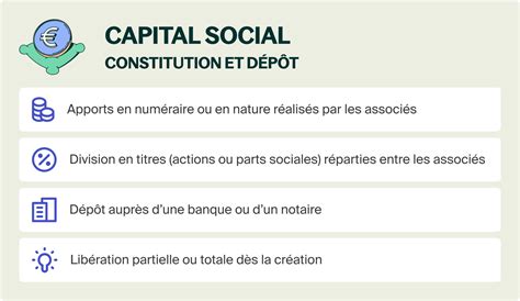 Infographie expliquant la structure d'un capital social