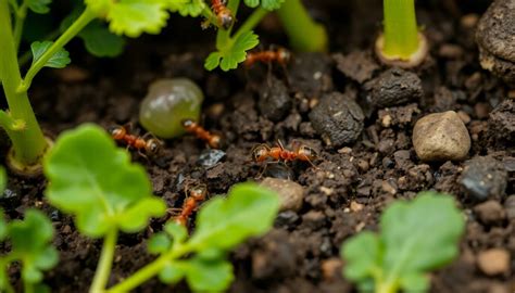 potager et fourmis