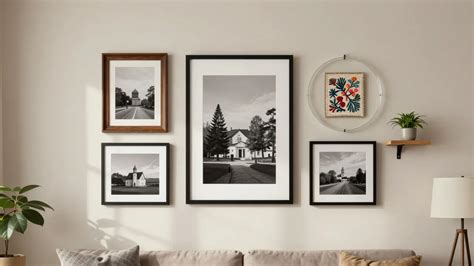 Galerie de photos montrant différents styles de cadres à travers les époques