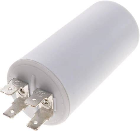 Photo montrant un condensateur de moteur électrique avec ses bornes de connexion