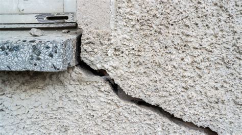 Exemple de fissures sur une façade dues au retrait-gonflement des argiles