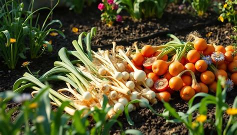 Schéma d'association culturale : carottes, oignons et radis