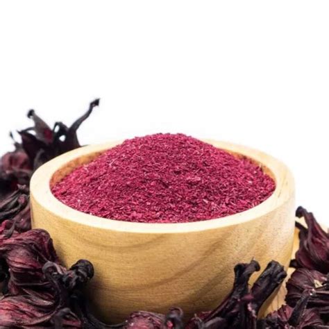 Infographie sur les différentes utilisations de la poudre d'Hibiscus pour les cheveux