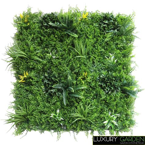 Exemple de plantes artificielles pour mur végétal