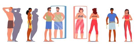 Une silhouette féminine fragmentée représentant la dysmorphie corporelle