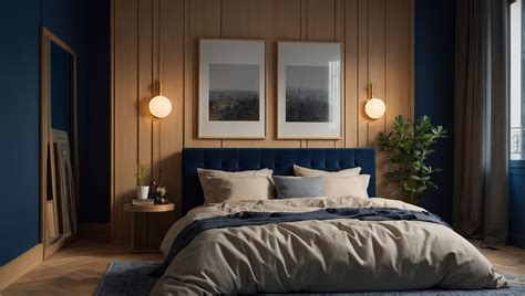 Détail de la décoration intérieure d'une chambre aux couleurs inspirées par la nature