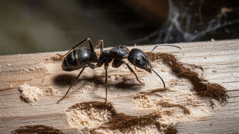 Fourmis charpentières dans du bois