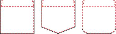 schéma d'une ceinture pochette avec ses différentes poches