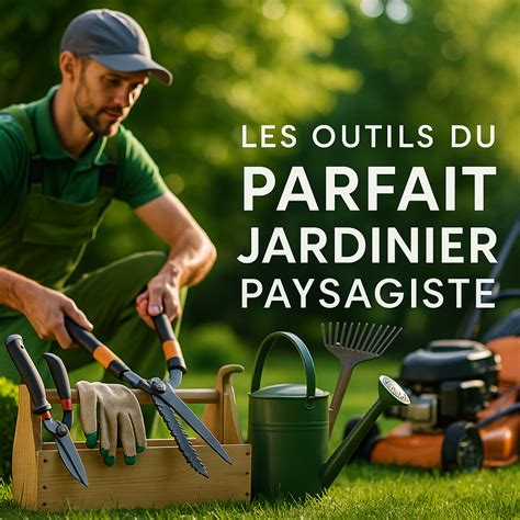 Jardinier paysagiste utilisant des outils écologiques