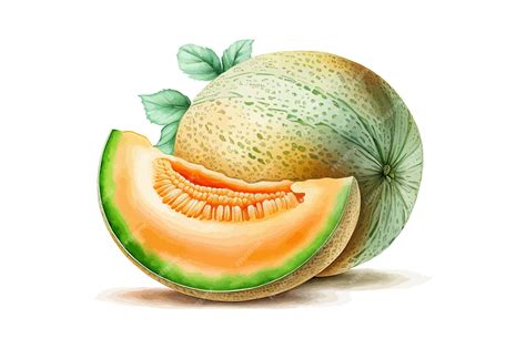 Illustration d'un melon mûr et savoureux
