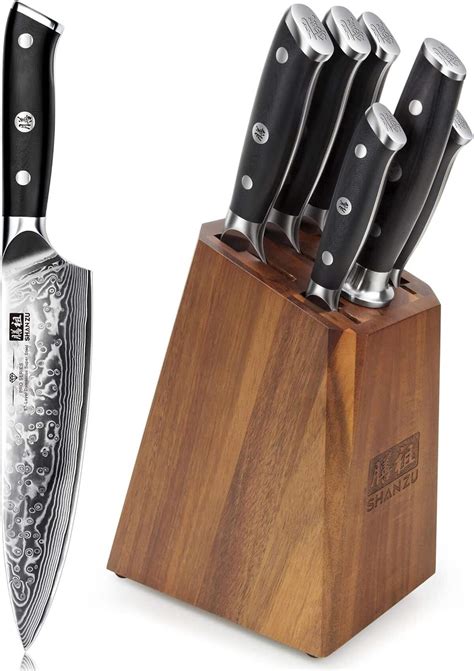 Un bloc de couteaux de cuisine