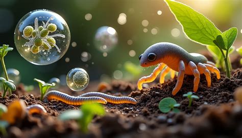 Graphique montrant l'impact du pH bas sur la microfaune du sol
