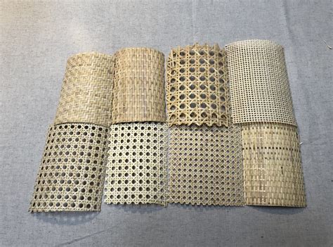 Différents motifs de cannage et de paillage