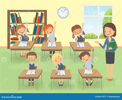Illustration d'un tuteur accompagnant un groupe d'élèves dans une salle de classe