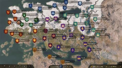 Conqueror's Blade carte du monde et gestion de fief