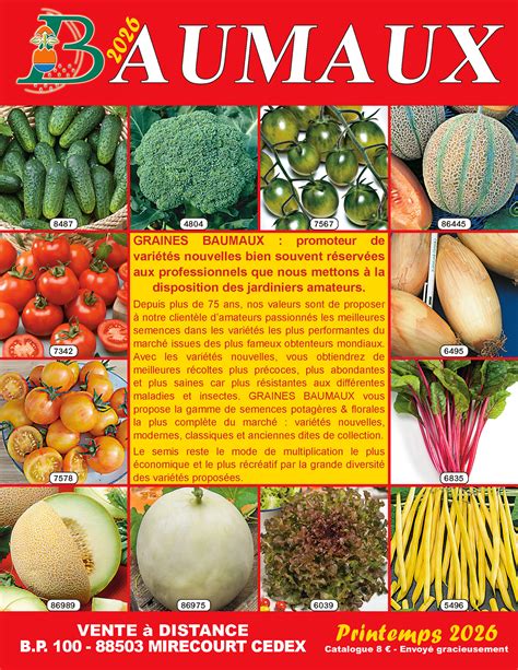 Logo Graines Baumaux et sélection de fruits